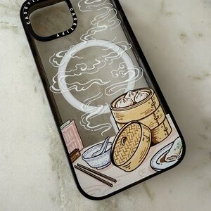Casetify Clear Case with Dumpling and Steam Design